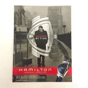 Vintage Hamilton Watch James Dean Print Ad Collector Display Promo Art Y2K 2000
